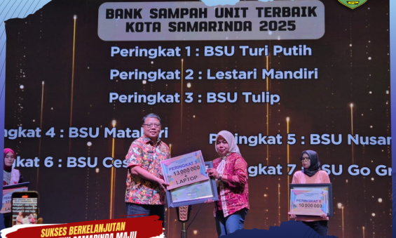 BSU Tulip Meraih Peringkat 3 Terbaik sebagai Bank Sampah Unit terbaik se-Kota Samarinda Tahun 2025
